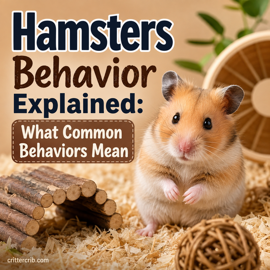 Hamster in a pet enclosure illustrating common hamster behaviors and what they mean