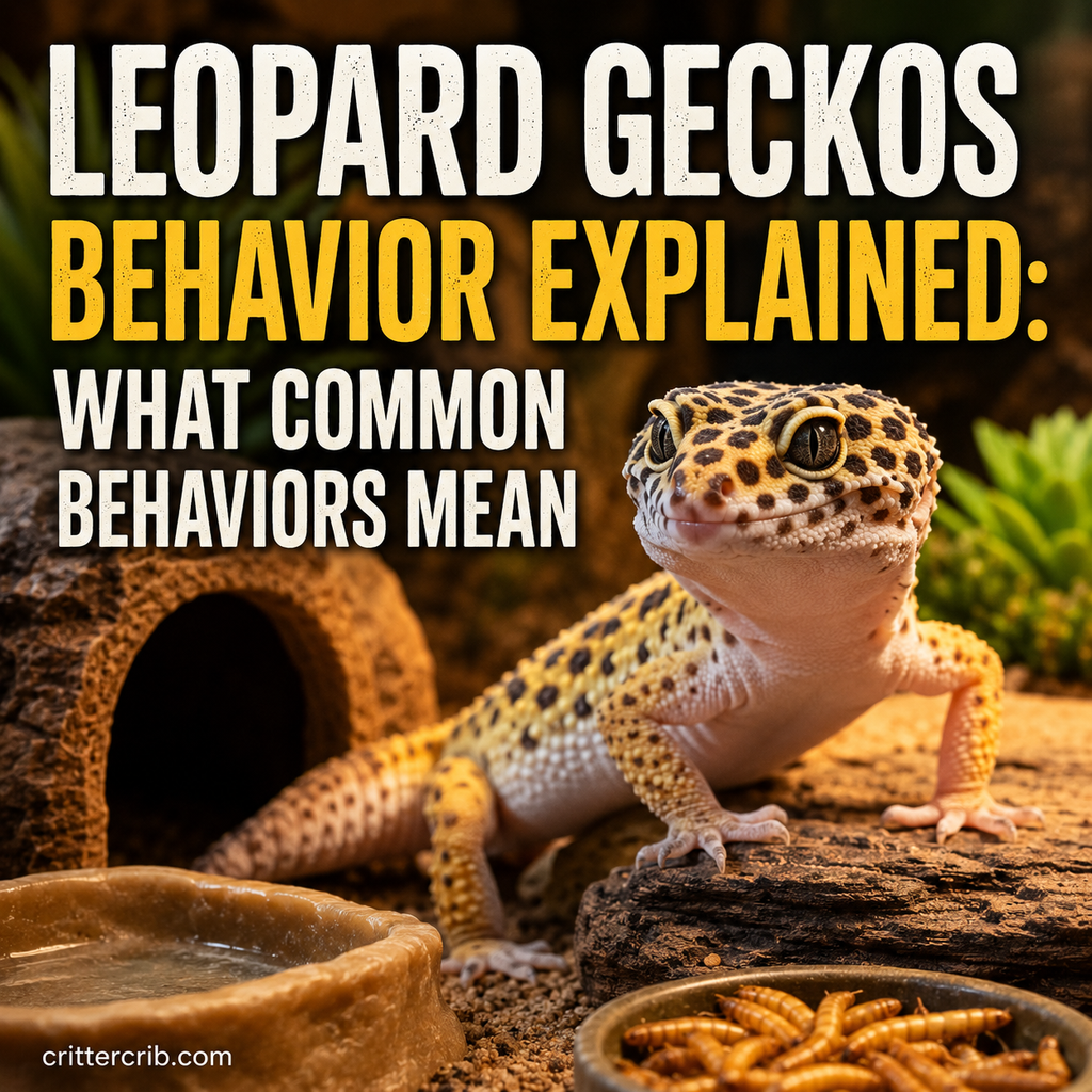 Leopard gecko behavior explained and what common behaviors mean