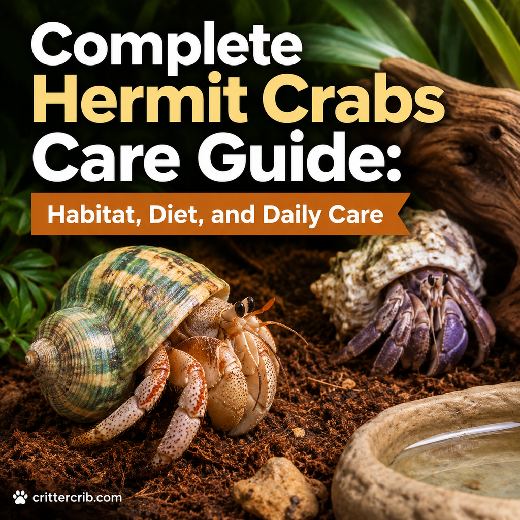 Hermit crabs in a natural habitat for a complete hermit crab care guide