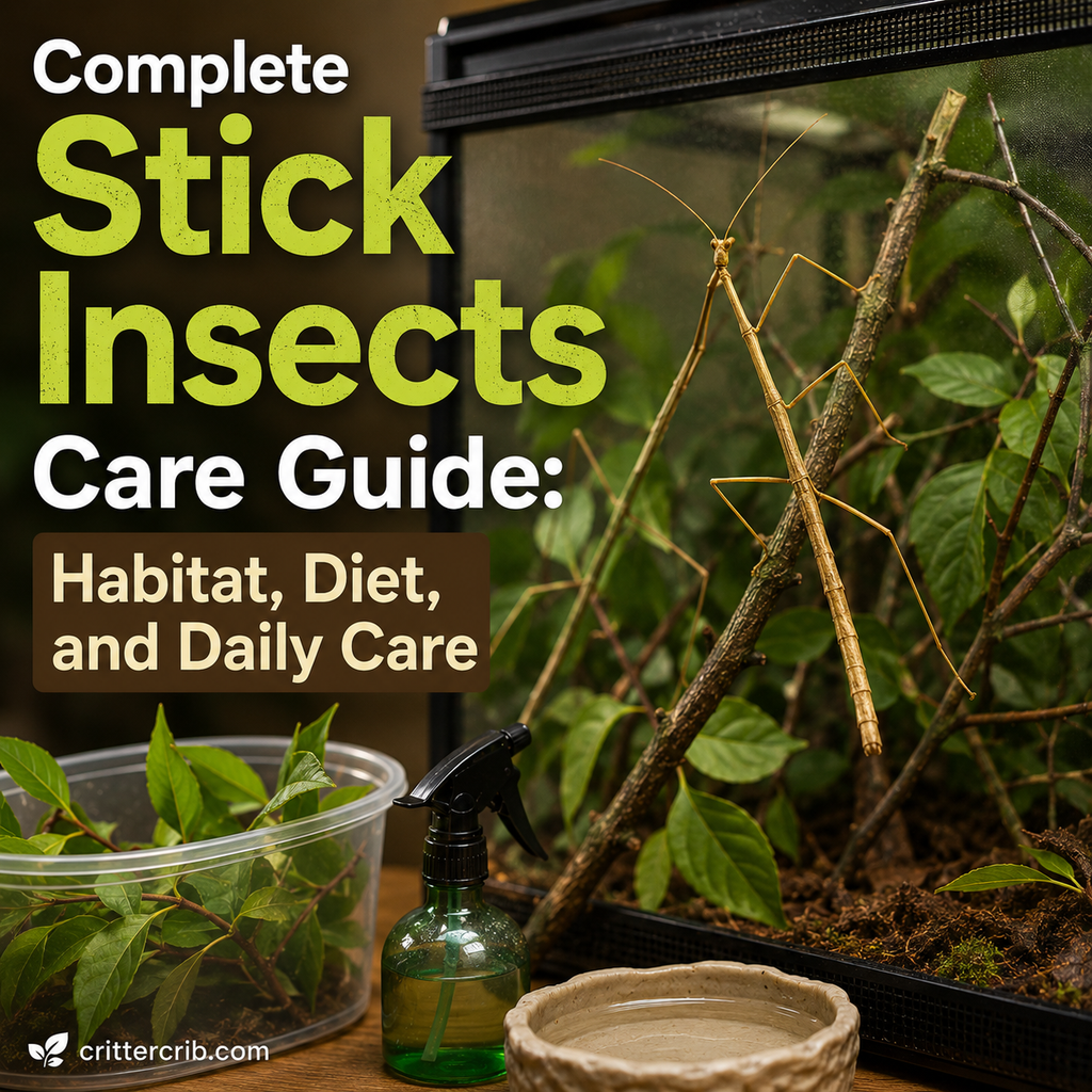Stick insect in a natural enclosure for a complete guide to habitat, diet, and daily care