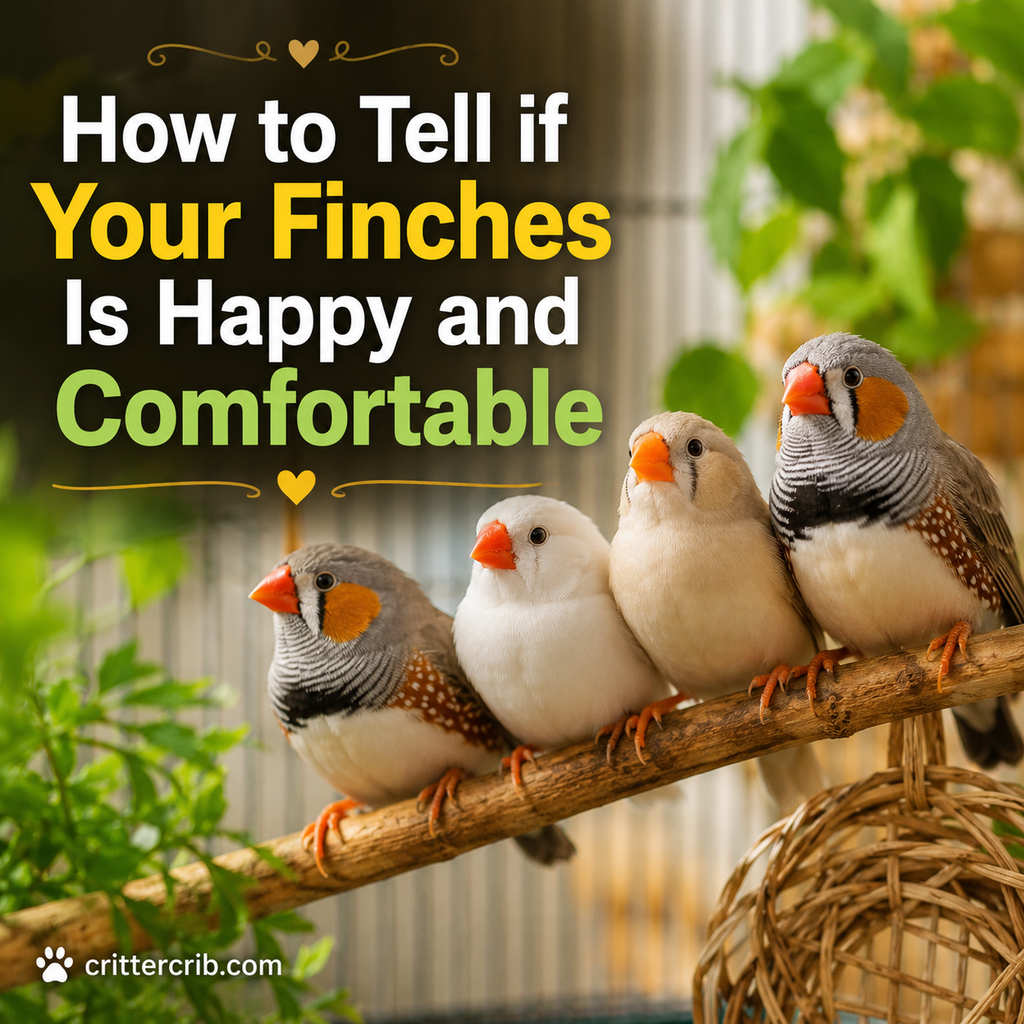 Four finches perched together comfortably on a natural branch