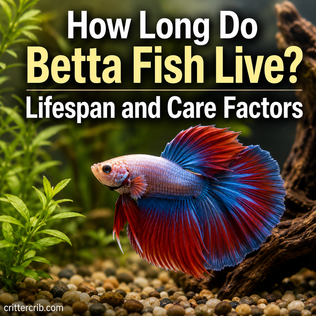 Betta fish in a planted aquarium illustrating betta fish lifespan and care factors